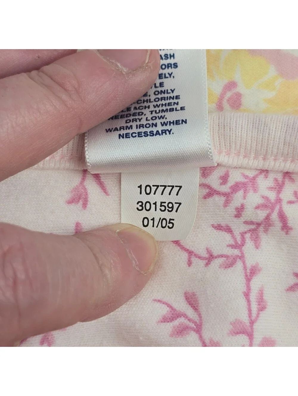 Baby GAP Factory Store Floral Cotton Blanket 2-Ply Shabby CottageCore VTG Y2K